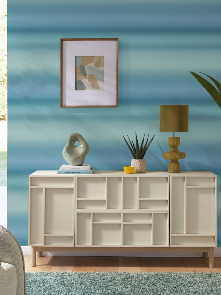 Teal Blue Ocean Ombre A4 Wallpaper Sample - Image 2 of 5
