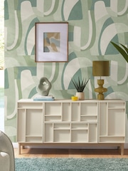 Green Circumflex A4 Wallpaper Sample - Image 1 of 4