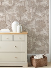 Neutral Trailing Trees A4 Wallpaper Sample - Image 1 of 4