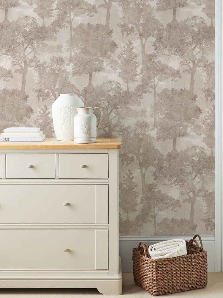 Neutral Trailing Trees A4 Wallpaper Sample - Image 1 of 4