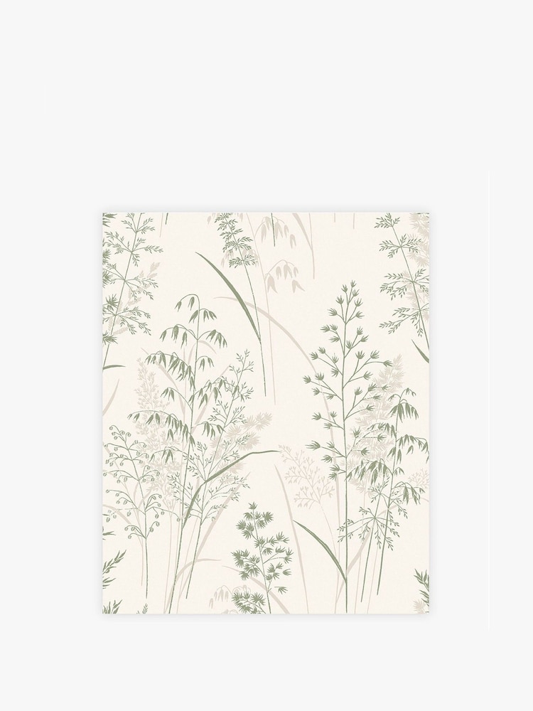 Natural Green Leaf Sprigs A4 Wallpaper Sample - Image 2 of 4