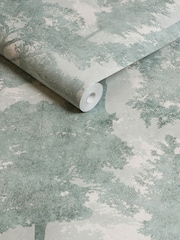 Duck Egg Trailing Trees A4 Wallpaper Sample - Image 3 of 4
