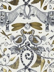 Clarke and Clarke Extinct Gold Emma J Shipley Extinct 10M Wallpaper - Image 1 of 1