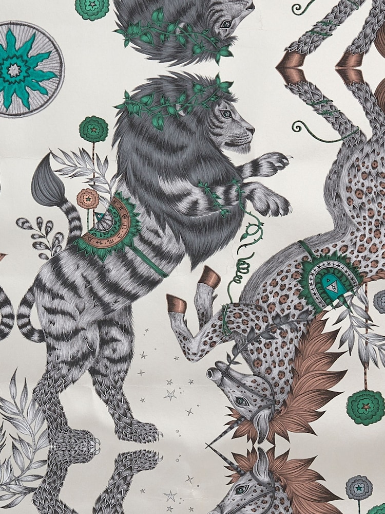 Clarke and Clarke Caspian Gilver Emma J Shipley Wilderie Caspian 10M Wallpaper - Image 1 of 1