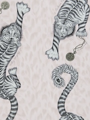 Clarke and Clarke Tigris Pink Emma J Shipley 10M Wallpaper - Image 1 of 1