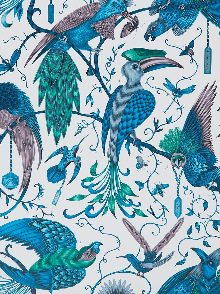 Clarke and Clarke Audubon Jungle Emma J Shipley Audubon 10M Wallpaper - Image 1 of 1