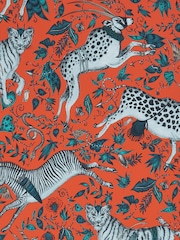 Clarke and Clarke Protea Coral Emma J Shipley Wilderie Protea 10M Wallpaper - Image 1 of 1