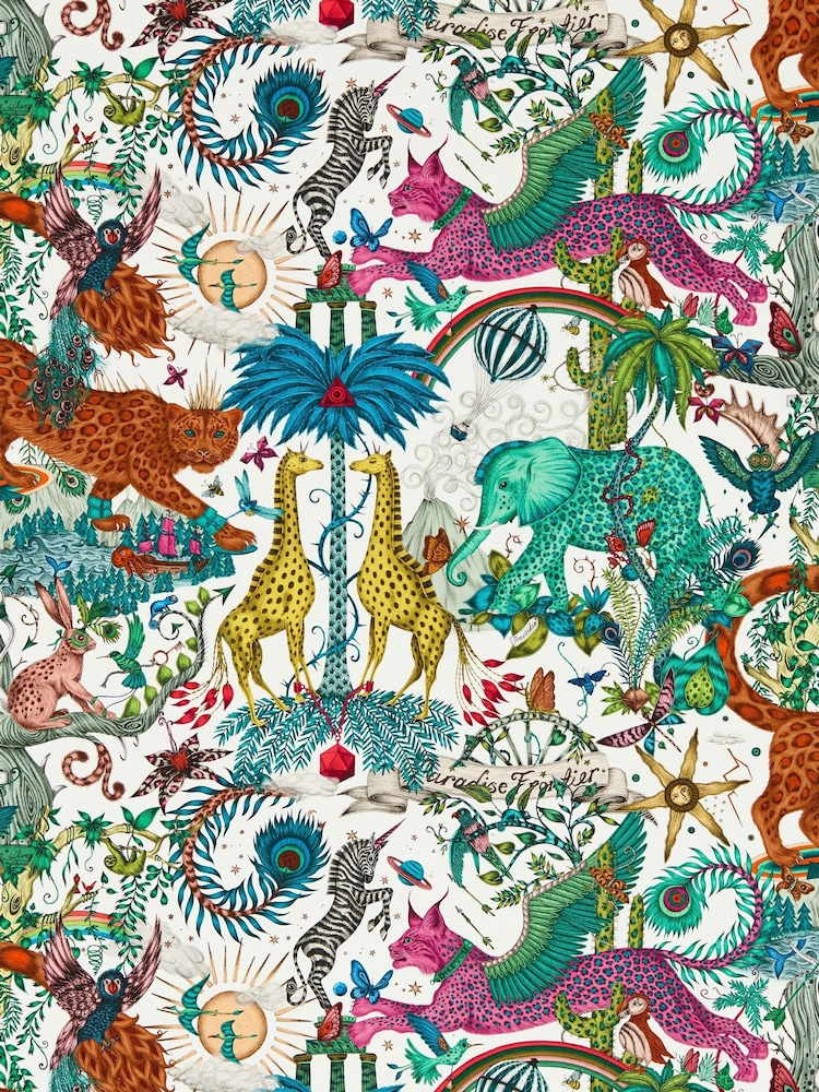 Clarke and Clarke Paradise Lost Ivory Wp Emma J Shipley Mythica 10M Wallpaper - Image 2 of 2
