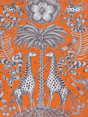 Clarke and Clarke Kruger Flame Emma J Shipley 10M Wallpaper - Image 1 of 1