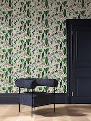 Clarke and Clarke Quetzal Green Wp Emma J Shipley Mythica 10M Wallpaper - Image 1 of 2