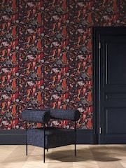 Clarke and Clarke Quetzal Violet Wp Emma J Shipley Mythica 10M Wallpaper - Image 1 of 2