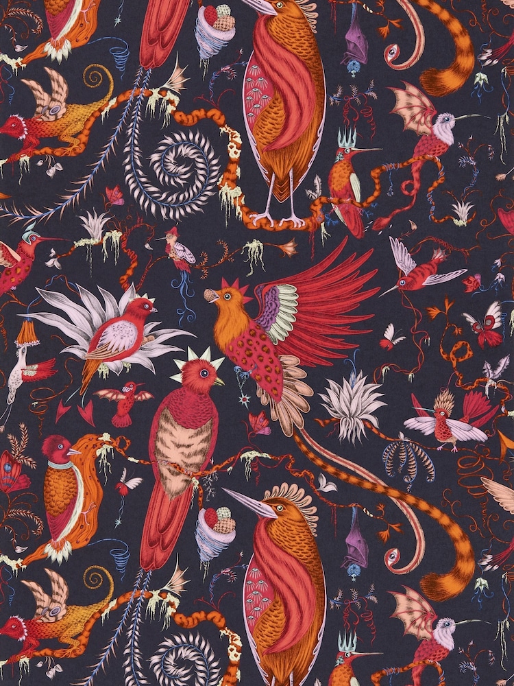 Clarke and Clarke Quetzal Violet Wp Emma J Shipley Mythica 10M Wallpaper - Image 2 of 2 Clarke and Clarke Quetzal Violet Wp Emma J Shipley Mythica 10M Wallpaper - Image 2 of 2
