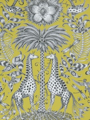 Clarke and Clarke Kruger Lime Emma J Shipley 10M Wallpaper - Image 1 of 1