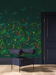 Clarke and Clarke Cloud Forest Teal W Emma J Shipley Mythica 10M Wallpaper - Image 1 of 2