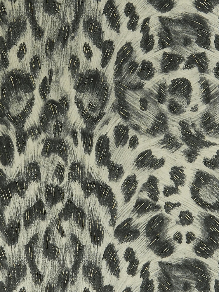 Clarke and Clarke Felis Charcoal Gold Emma J Shipley Wilderie 10M Wallpaper - Image 1 of 1