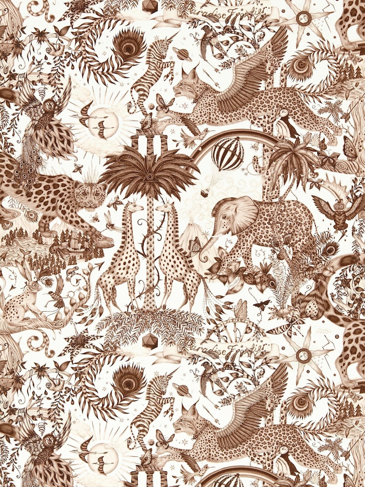 Clarke and Clarke Paradise Lost Sepia Wp Emma J Shipley Mythica 10M Wallpaper - Image 2 of 2