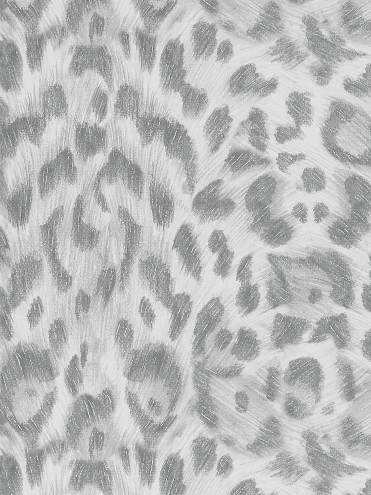 Clarke and Clarke Felis Silver Emma J Shipley Wilderie 10M Wallpaper - Image 1 of 1
