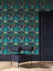 Clarke and Clarke Bosque Dreams Navy Wp Emma J Shipley Mythica 10M Wallpaper - Image 1 of 2