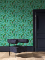 Clarke and Clarke Quetzal Aqua Wp Emma J Shipley Mythica 10M Wallpaper - Image 1 of 1