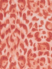 Clarke and Clarke Felis Red Rose Gold Emma J Shipley Wilderie 10M Wallpaper - Image 1 of 1