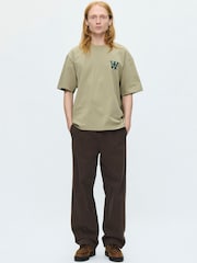 Double A by Wood Wood Brown Liam T-Shirt - Image 3 of 5