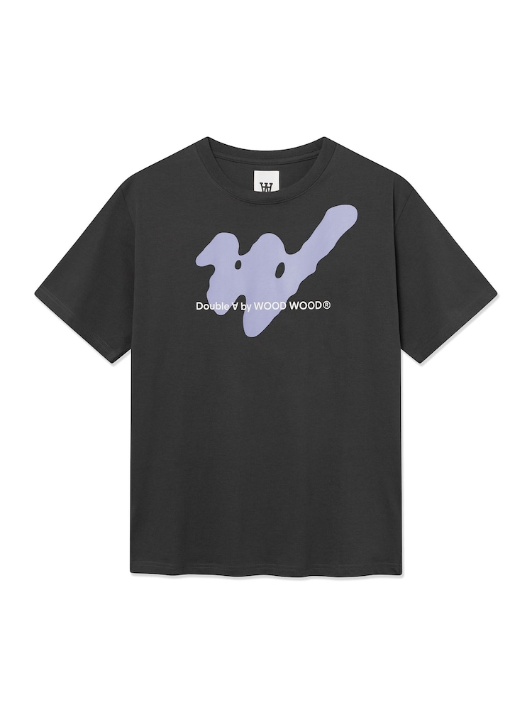 Double A by Wood Wood Black WWAce 25074 Ghost T-Shirt - Image 5 of 5 Double A by Wood Wood Black WWAce 25074 Ghost T-Shirt - Image 5 of 5