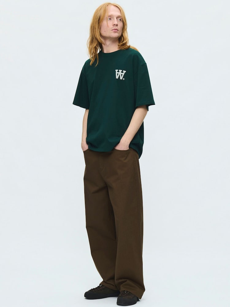 Double A by Wood Wood Green Liam T-Shirt - Image 1 of 4