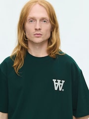 Double A by Wood Wood Green Liam T-Shirt - Image 3 of 4