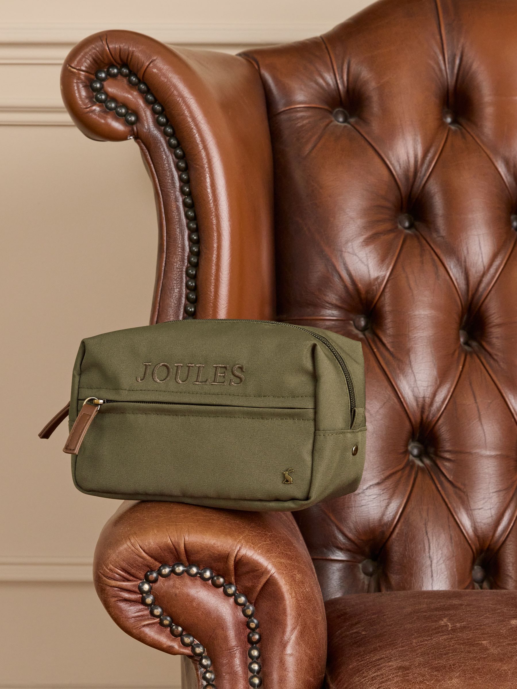 Joules Unisex Khaki Epwell Washbag