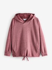 Pink Full Sleeves Waffle Hoodie Jumpers - Image 1 of 1