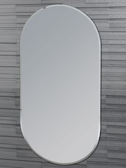 Showerdrape Silver Archway Oval Wall Mirror 80 X 40Cm - Image 1 of 2