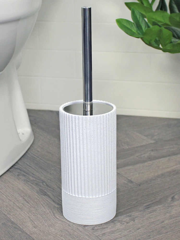 Showerdrape Light Blue Tranquil Toilet Brush & Holder Set - Image 1 of 3