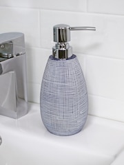 Showerdrape Set of 4 Navy Denim Bathroom Accessory - Image 3 of 5