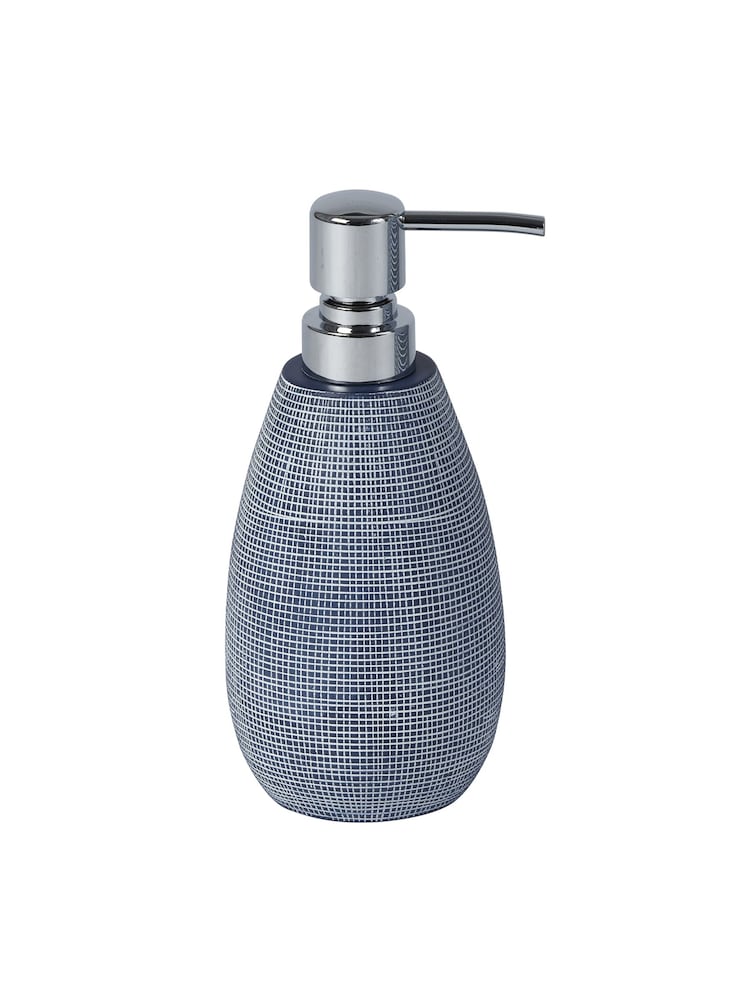 Showerdrape Navy Denim Collection Liquid Soap Dispenser - Image 2 of 2