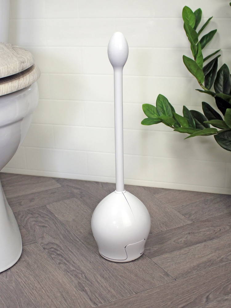 Showerdrape White Hatch ABS Toilet Brush - Image 1 of 3