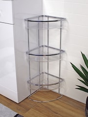 Showerdrape Clear Pure Corner Floor Bathroom Caddy - Image 1 of 3