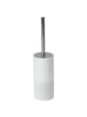 Showerdrape White Chantilly Toilet Brush & Holder Set - Image 3 of 3