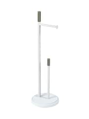 Showerdrape White Chester Toilet Roll & Spare Paper Combo Set - Image 2 of 2