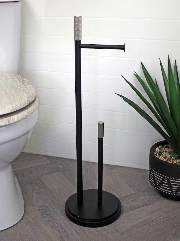 Showerdrape – Chester – Kombination aus Toilettenpapier-Rollenhalter und Ersatzrollen-Aufbewahrung - Bild 1 von 2 Showerdrape – Chester – Kombination aus Toilettenpapier-Rollenhalter und Ersatzrollen-Aufbewahrung - Bild 1 von 2
