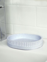 Showerdrape Light Blue Tranquil Set of 3 Bathroom Accessory Set - Image 4 of 4