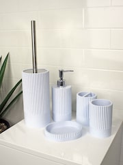 Showerdrape Light Blue Tranquil Set of 5 Bathroom Accessory Set - Image 1 of 6