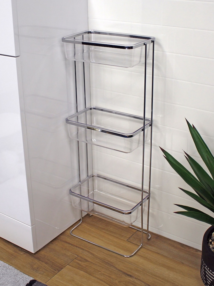 Showerdrape, Pure, rechteckiges bodenstehendes Badezimmer-Regal - Bild 1 von 3