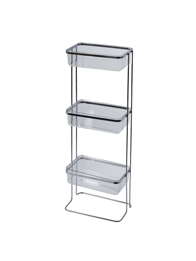 Showerdrape Clear Pure Rectangular Floor Bathroom Caddy - Image 3 of 3 Showerdrape Clear Pure Rectangular Floor Bathroom Caddy - Image 3 of 3