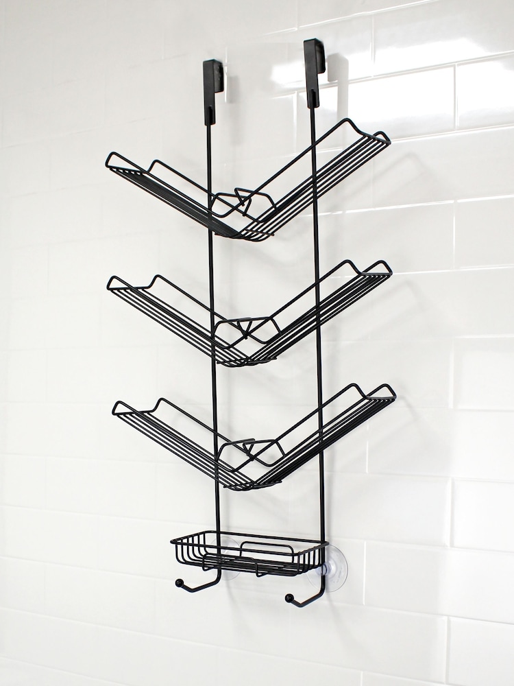 Showerdrape Black Atrium Shower Caddy - Image 1 of 4