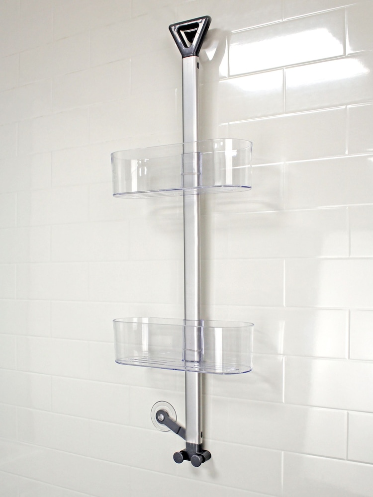 Showerdrape Clear Elements Shower Caddy - Image 1 of 4 Showerdrape Clear Elements Shower Caddy - Image 1 of 4