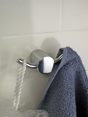 Showerdrape Silver Vitality Double Robe Hook - Image 2 of 3