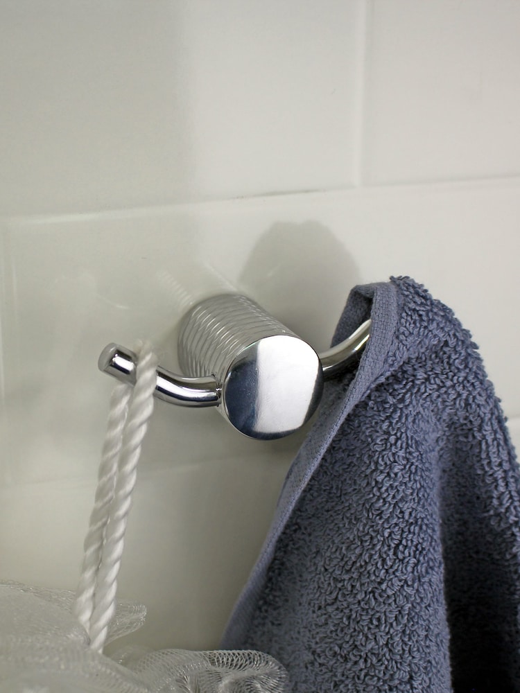 Showerdrape Silver Vitality Double Robe Hook - Image 2 of 3