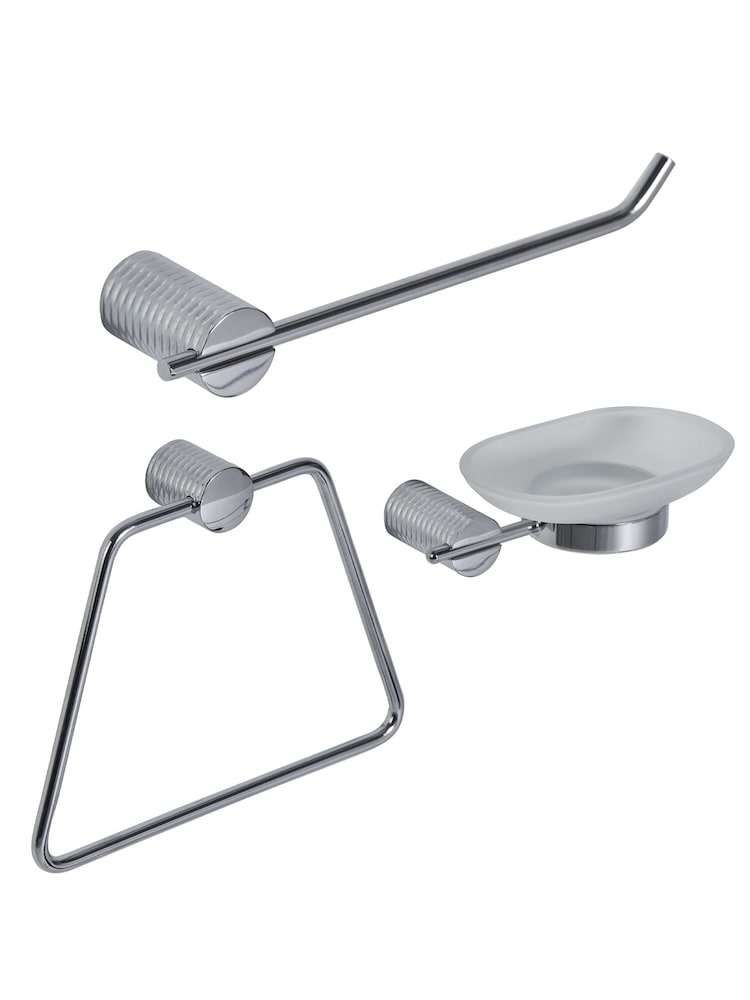 Showerdrape Set de 3 com Bathroom acessórios de parede Vitality - Imagem 1 de 4