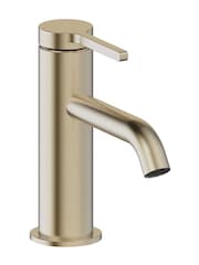 Britton Bathrooms Dusty Blue Camberwell Vanity Unit with Brushed Brass Mixer Basin - Image 3 of 3