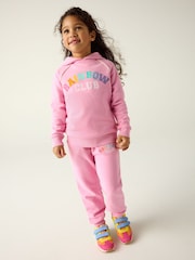 Little Bird by Jools Oliver Pink Rainbow Club Hoodie and Joggers Set - Image 2 of 7